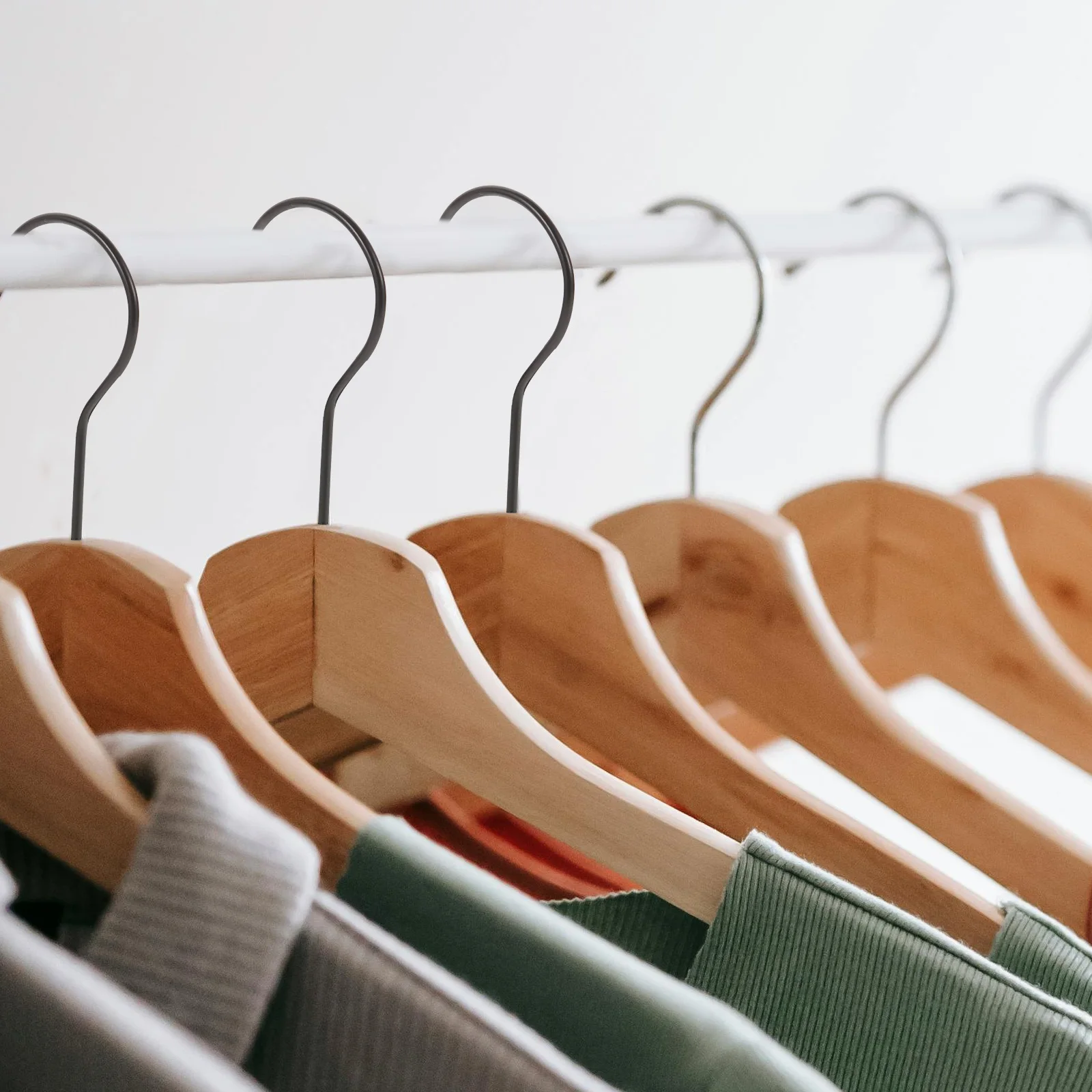 

10pcs Plastic Trouser Hooks 10CM Long 3 2mm Thick Black Round Hangers for Clothing Store DIY Home Kitchen Bathroom Use