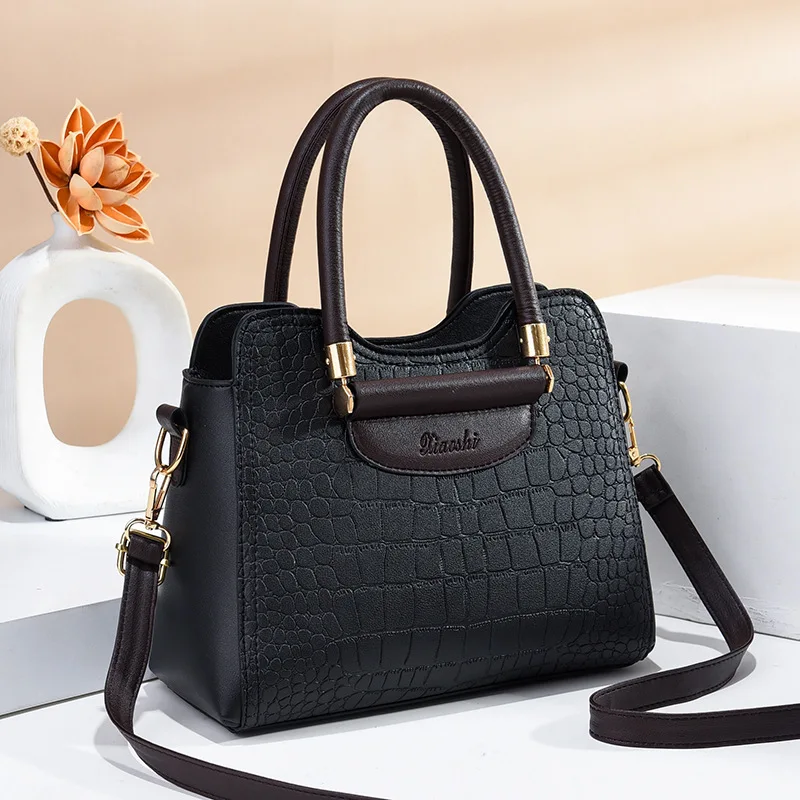 2022 New Fashion Women\'s Handbag Large Capacity Stone Pattern Foreign Trade One Shoulder Crossbody Bag