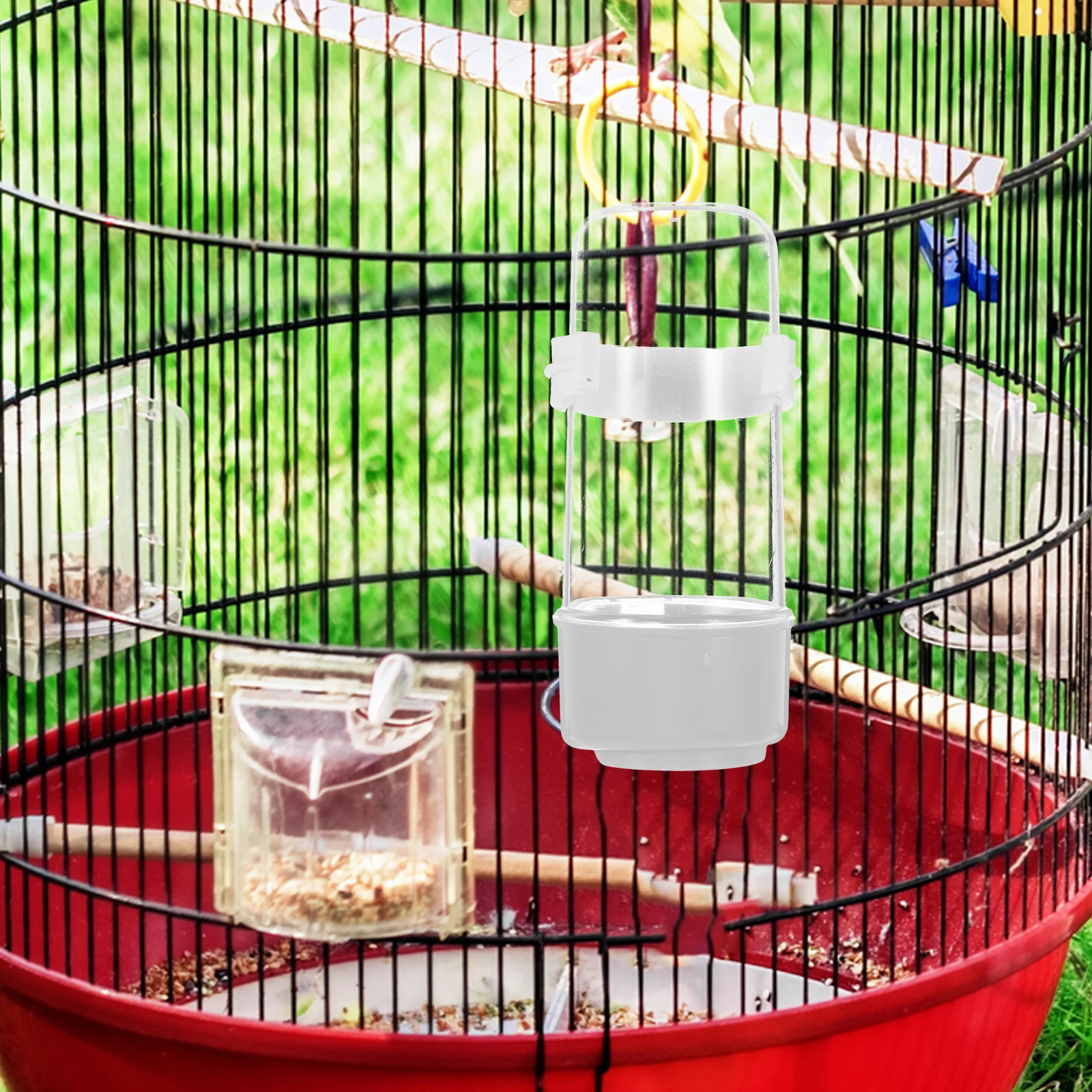Bebedero automático para pájaros, jaula colgante para loros, alimentador de agua para periquitos, cacatúa, canario, dispensador de gran capacidad, 240ml, 3 uds.