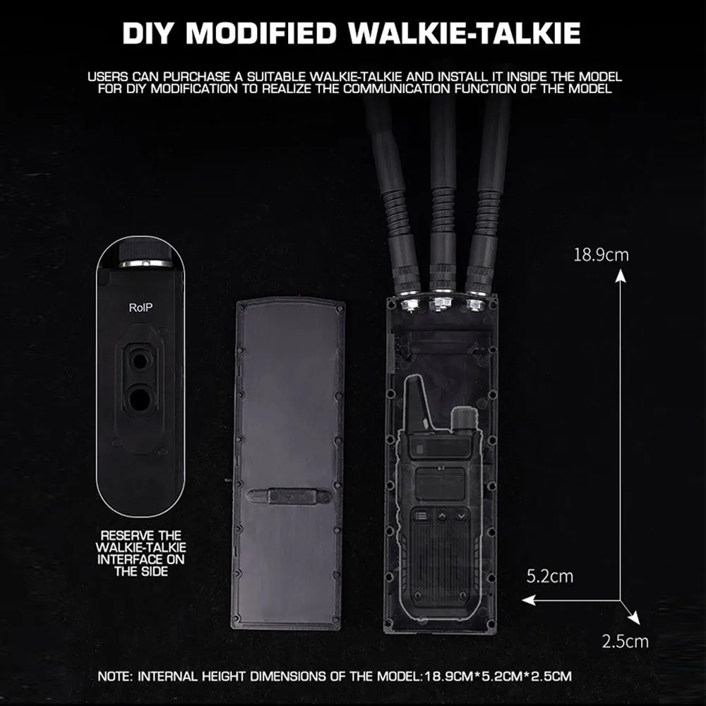 Carcasa táctica de radio MPU5 para walkie-talkie airsoft y DIY - imagen 5