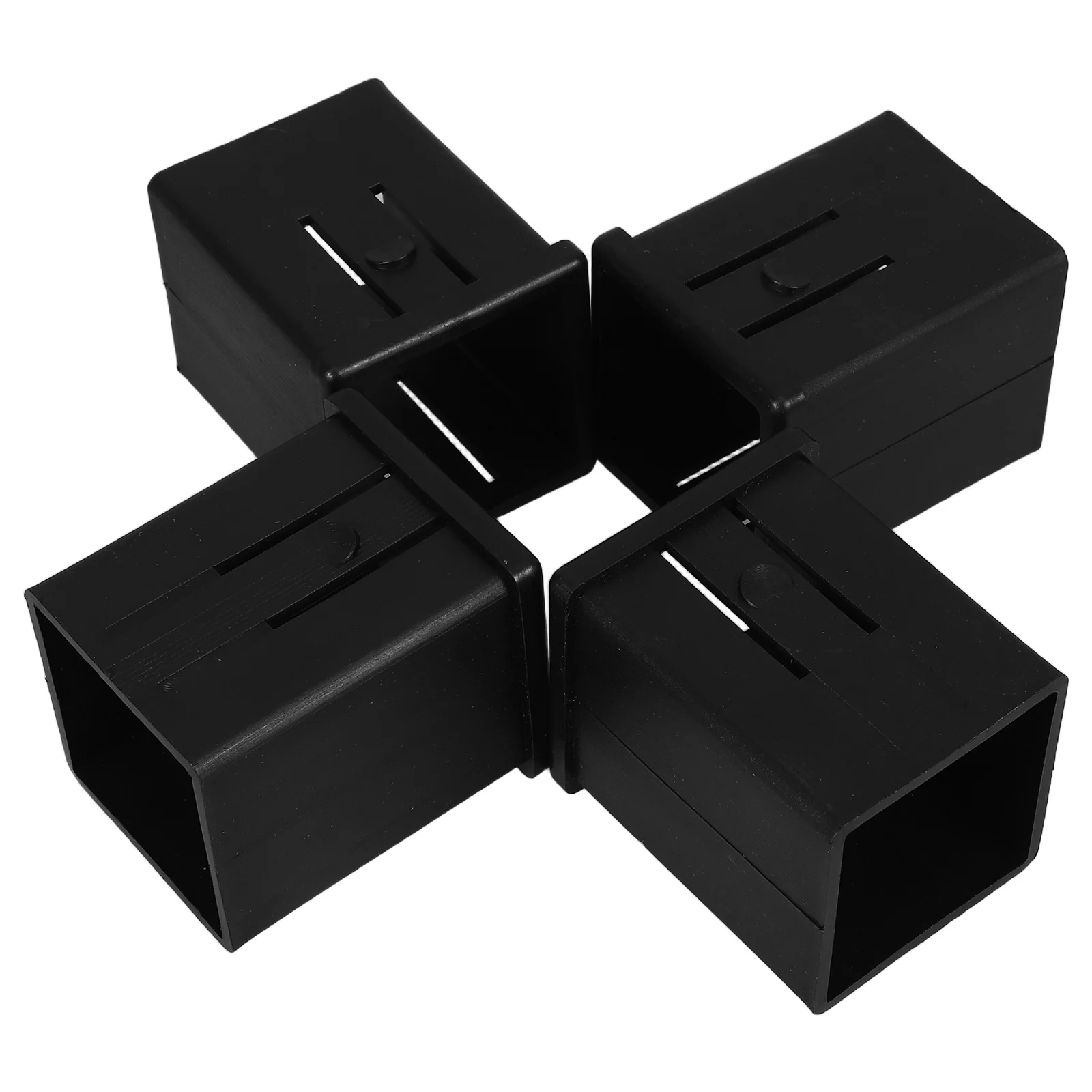 

4 pcs Square Tube Hollow Sleeve Bushing Fitness Equipment Replacement Adapter Exercise Tubing Glide Fitting Hardware