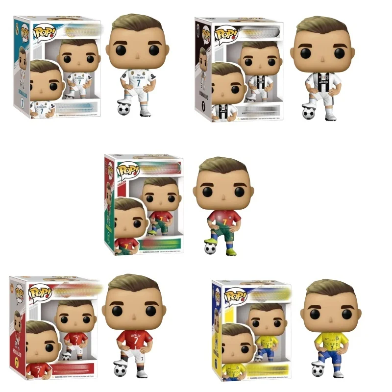 Funko Pop World Cup Football Star Ronaldo Cristiano Desktop Ornament Kids Toys Collect Souvenirs Fan Dream Festival Gifts