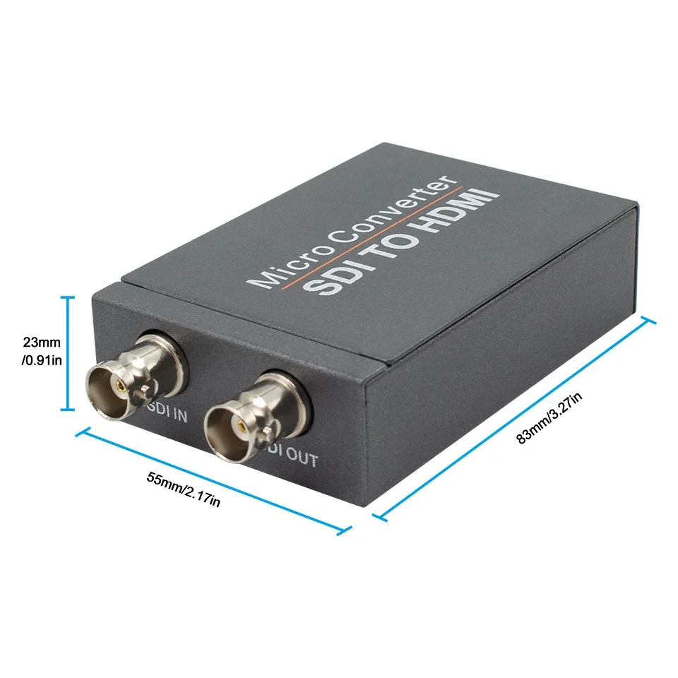 SDI to HDMI-compatible adapter, BNC to HDMI-compatible converter applicable to 3G-SDI, HD-SDI, SD-SDI signals