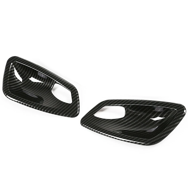 

2x Carbon Fiber Style Interior Door Handle Bowl Cover Trim For BMW E92 E93 335i M3 Couple 2007-2013