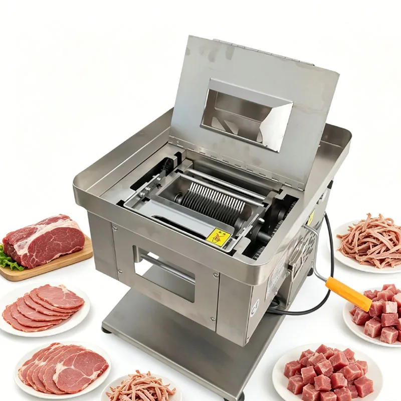 Electric Meat Slicer Household Meat Grinder Commercial Automatic Fish Cutter Fillet Shredded Stainless Steel Meat Cutter Machine