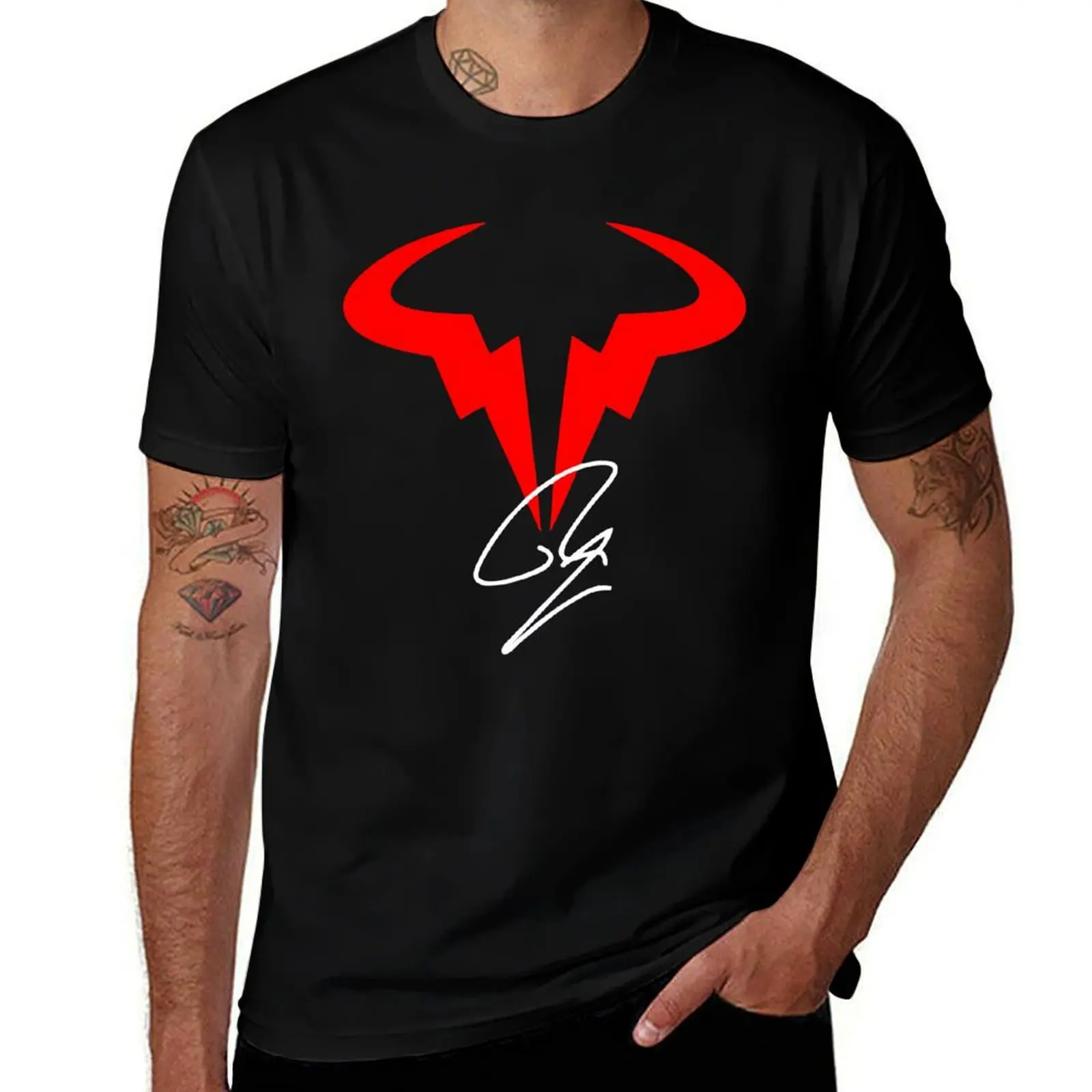 Rafale nadal signature essential t shirt T-Shirt Plus Size Gym Sports T-Shirt