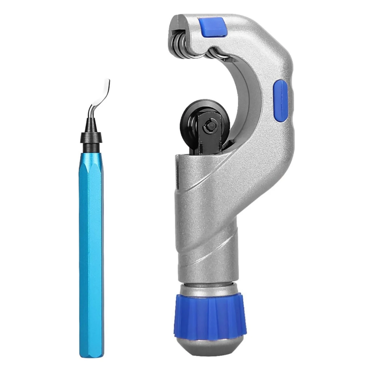 Tube Cutter Set 4-32/5-50mm 3/16'' to 1-1/4'' or 3/16'' to 2'' Tubing Cutter with Deburring Tool for Copper Brass Aluminum Steel