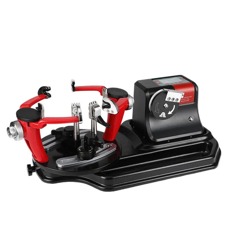 

M9 Professional Badminton Stringing Machine with 6-Point Sync Mount, 0.1lb Precision & 4-Tooth Clamps for Racket Sports, Clubs