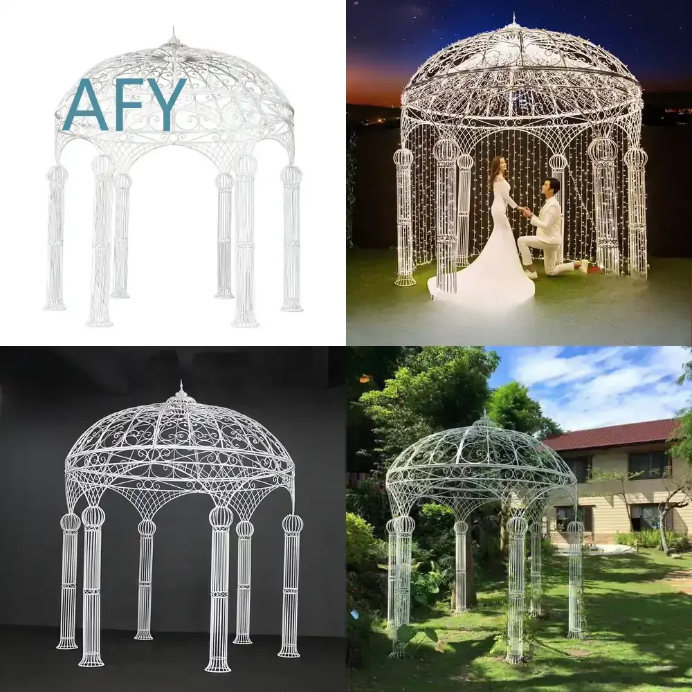 Outdoor Arch Lawn Ornament for Meichen Props White Yurt Balloon Arch for Garden Party Decoration Park Event Setup Outdoor