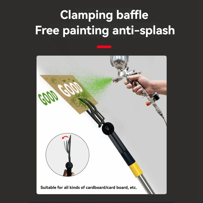 A15F-Adjustable Angle Sprayer Shield Holder,Sprayer Paint Shield Holder,Cardboard Sprayer Shield Paint Shield Racks With Pole