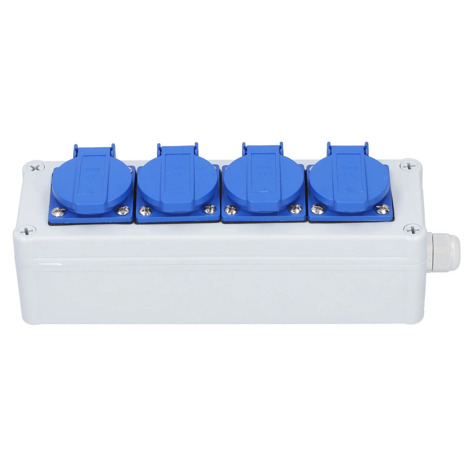 Outdoor Waterproof Socket Box with Switch Wall Power Rainproof Protection Electrical Outlets4‑Position Socket Box