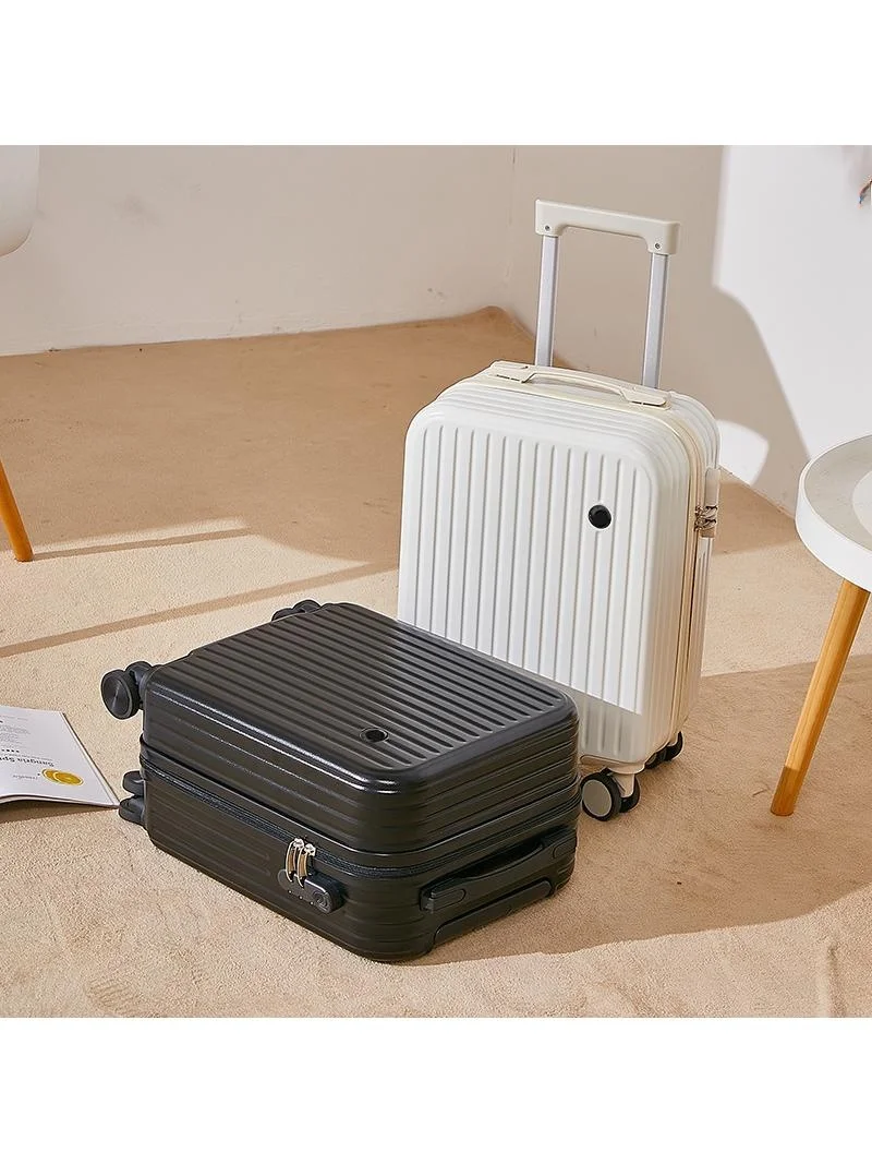 large-capacity-children's-travel-suitcase-18-inch-carry-on-suitcase-women's-small-password-box-urban-simple-style-abs-material