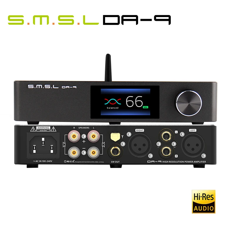 

SMSL DA-9 High Quality Power Amplifier Bluetooth 5.0 Amp APT- X Support DA9 with Remote Control SU-9 SH-9