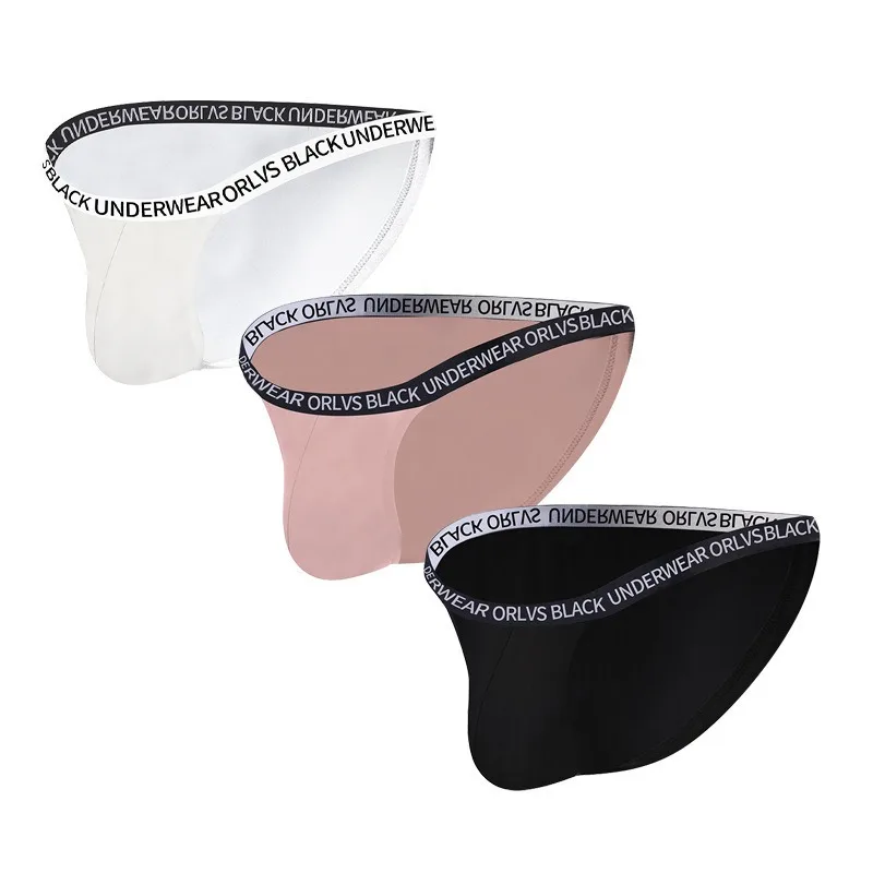 Men's Underwear Sexy Modal Low-Rise High-Crotch Briefs Breathable U-Shaped Pouch