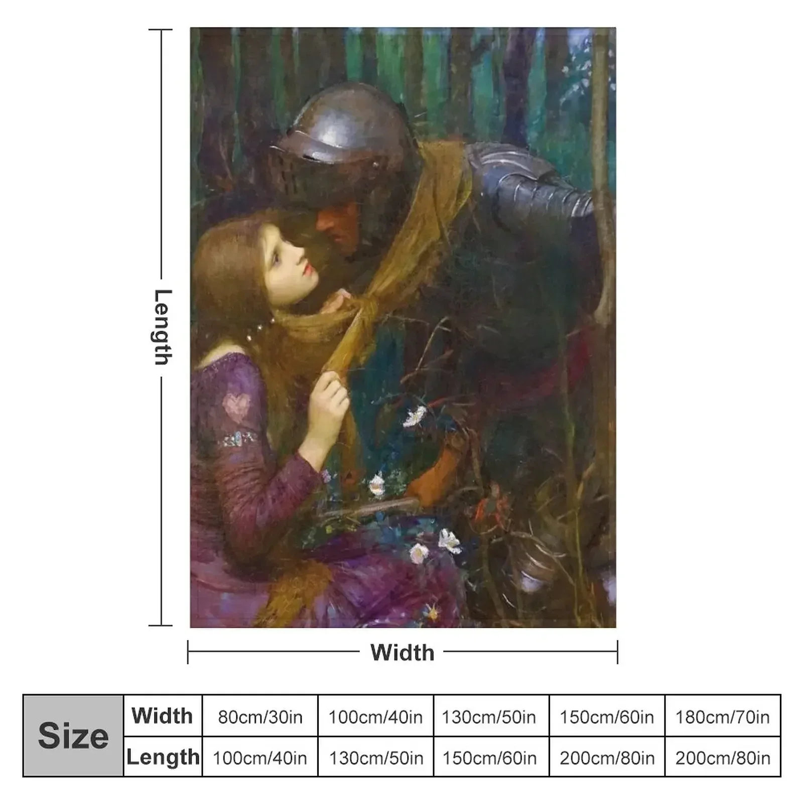 La Belle Dame Sans Merci - John William Waterhouse Throw Blanket Single for sofa Polar Hairys Bed Soft Blankets