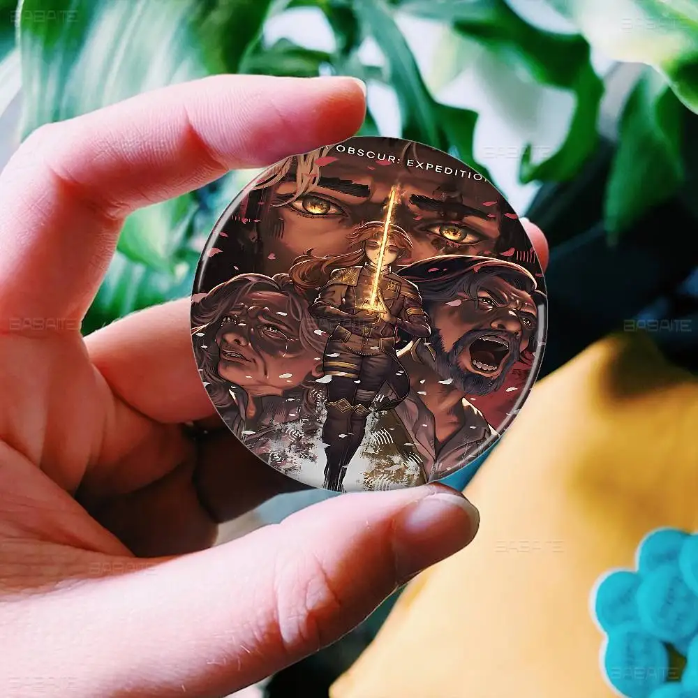 Game High Quality C-Clair O-Obscur E-Expedition 33 Soft Button Pin Round Metal Badge Lapel Pin Parts Gift Friends Kid Jewelry Game High Quality C-Clair O-Obscur E-Expedition 33 Soft Button Pin Round Metal Badge Lapel Pin Parts Gift Friends Kid Jewelry