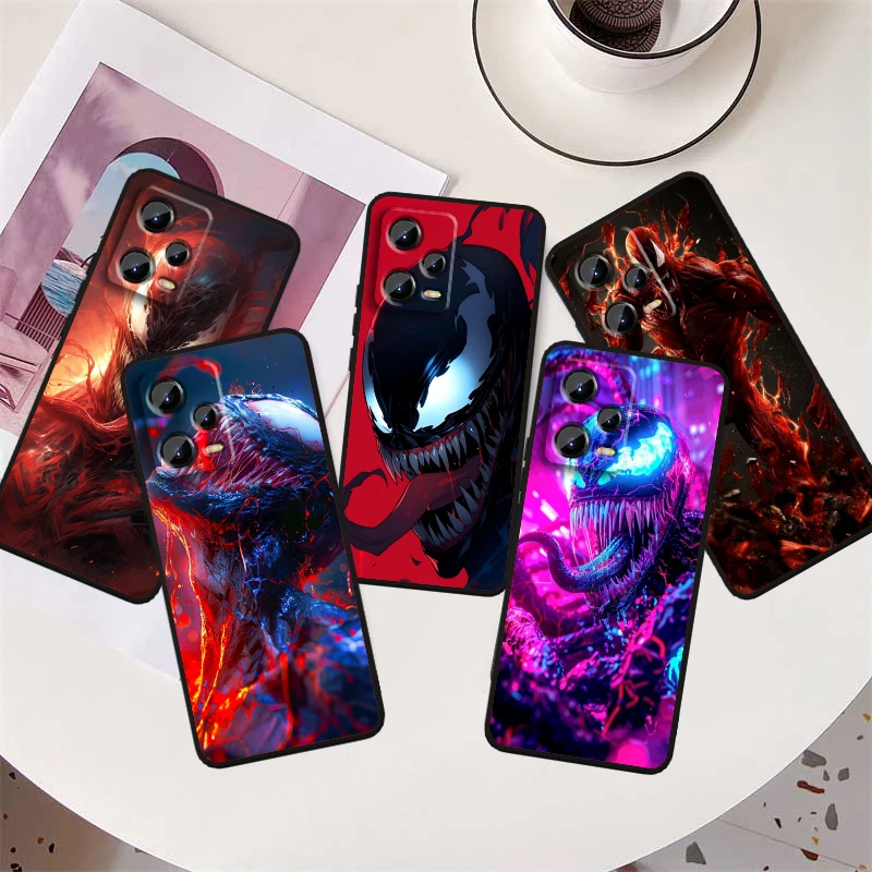 

Venom Cool Marvel Popular For Xiaomi Redmi Note 13 12R 12 12S Turbo 11 11T 11S 10 10S Pro Plus 5G Black TPU Phone Case