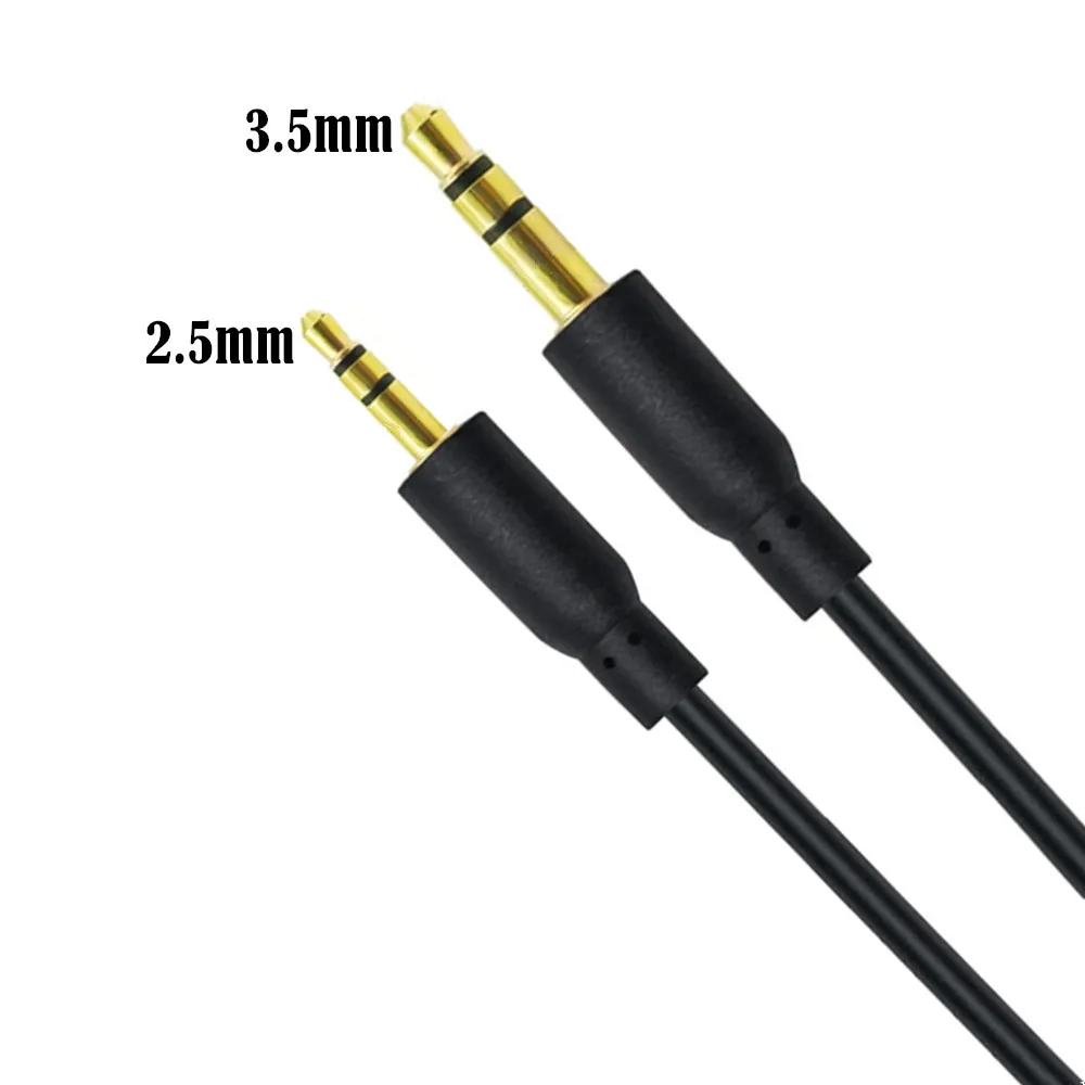 3.5mm przewód Aux męskie do 2.5mm Jack męskie słuchawki AUX Audio Stereo 3 4-biegunowy kabel 3.5mm Aux przewód Audio dla słuchawka do telefonu