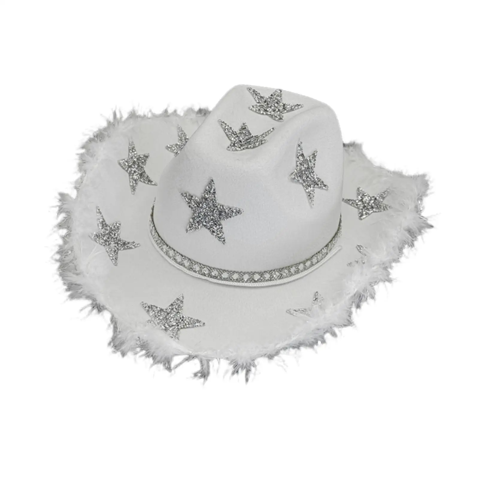 قبعة راعية البقر ذات حافة واسعة قبعة رعاة البقر الغربية للنساء والذكور والمهرجانات والهالوين #3