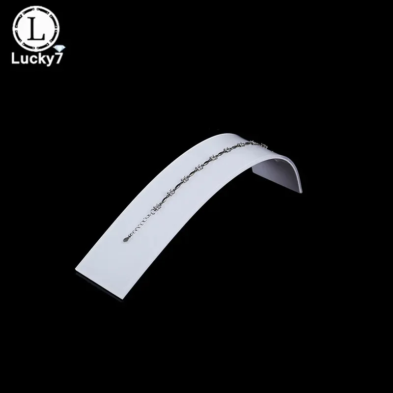 Acrylic Curve & S-shaped Bracelet Necklace Display Stand Necklace Bracelet Support Jewelry Bracelet Holder Counter Display