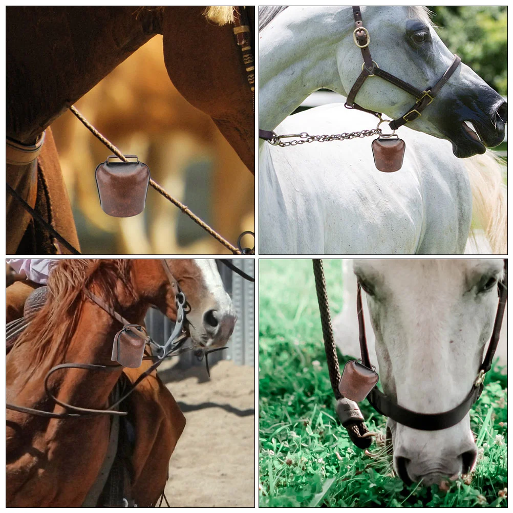 Sinos de ovelha de gado engrossados ferro vintage charme para cavalo vaca ovelha grandes animais suprimentos agrícolas som claro fácil