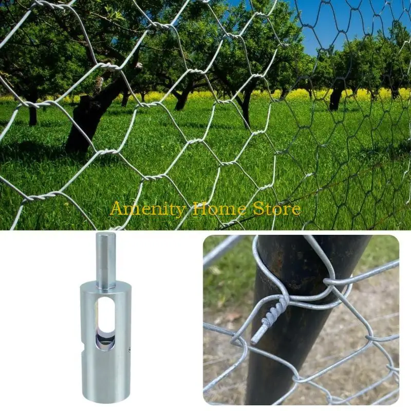 

F26C Wire Twisting Tool for Chain Link Fence Easy Twist Fence Ties Tool for Chain Link Wire Fence 3/8inch Chuck Power Drill