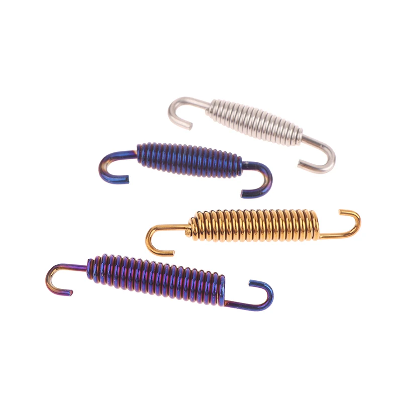 Molle di scarico marmitta universale in acciaio inossidabile da 2 pezzi Molle silenziatore per sistema di scarico moto con gancio a molla elastica