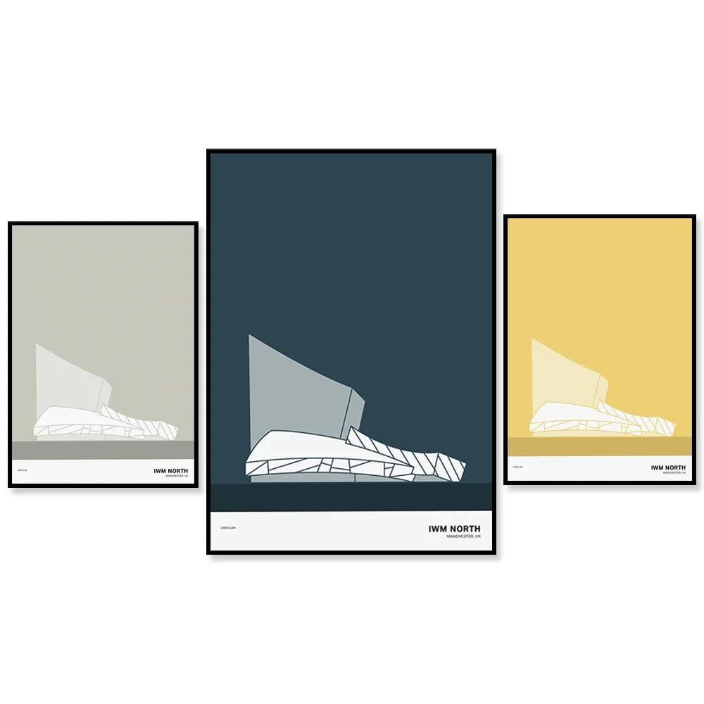

International War Museum, Manchester Print | Manchester Poster | Manchester Illustration | Manchester Architecture Print