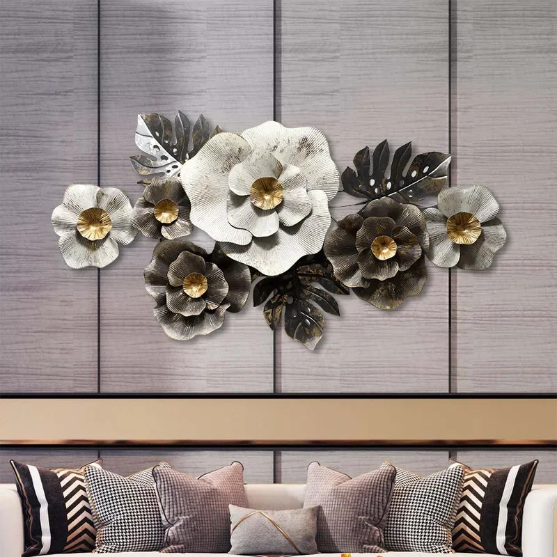 Nordic Home Wall Hangings Creative Iron Three-Dimensional Wall Decoration Living Room Background Wall Decoration wind chimes