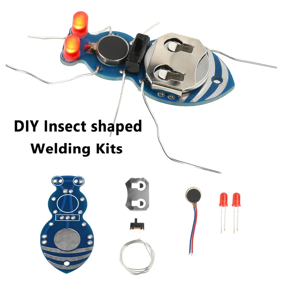 DIY アリ昆虫型はんだ付け楽しいキット LED 発光モジュール学生実験親子インタラクション手作りギフト