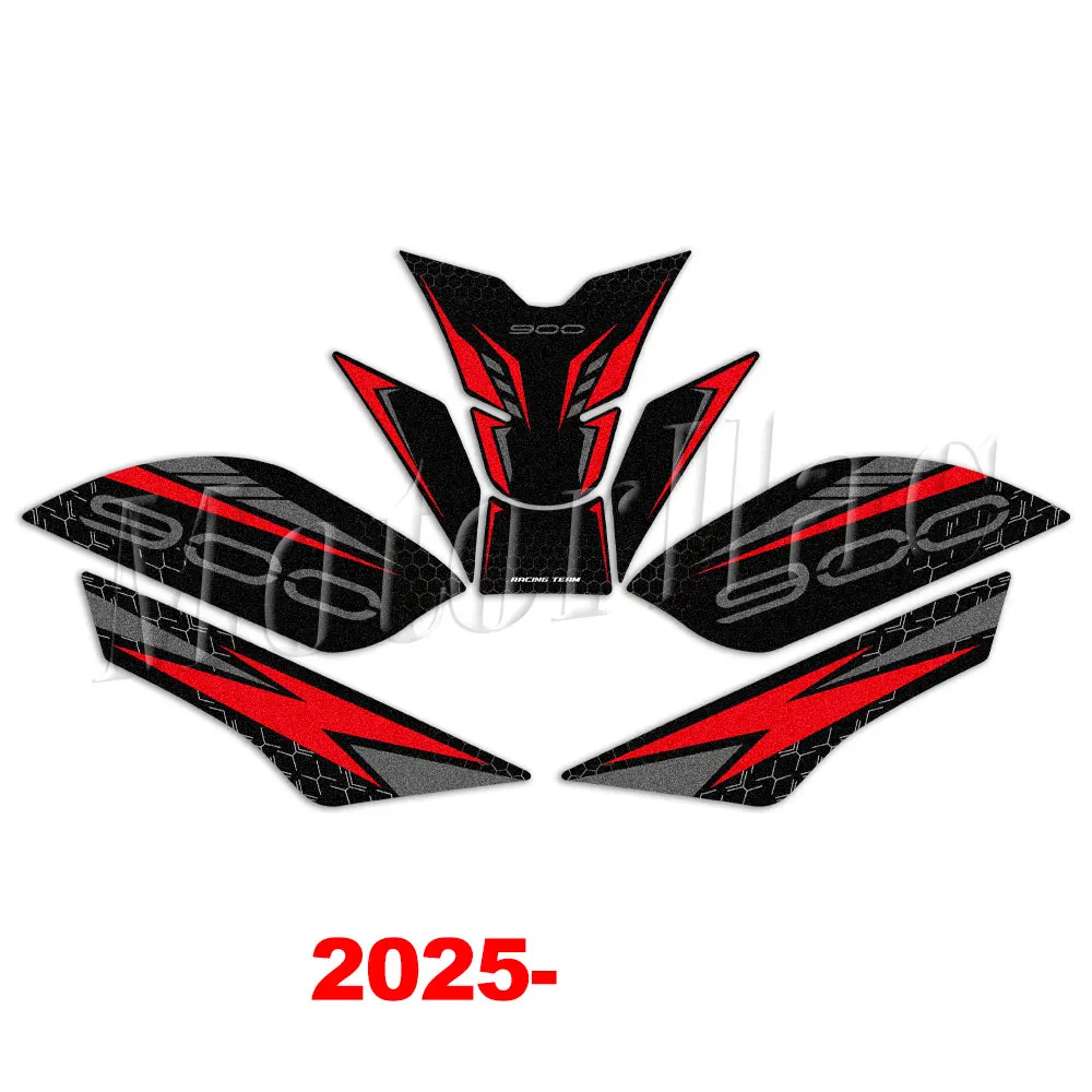 3M Motorrad-Tankpad-Aufkleber Rutschfester Kniegriff-Schutz-Aufkleber Zubehör für Z900 z 900 2025 – Detail 6