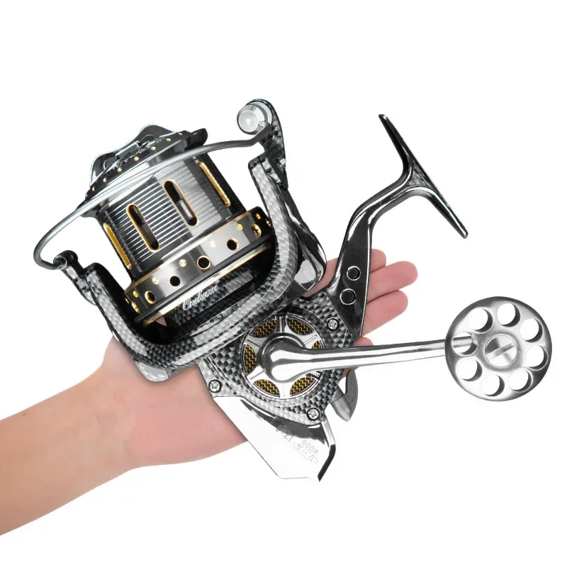 Super large Japanese imported bearing 18-axis fishing wheel 12000 far cast wheel spinning wheel