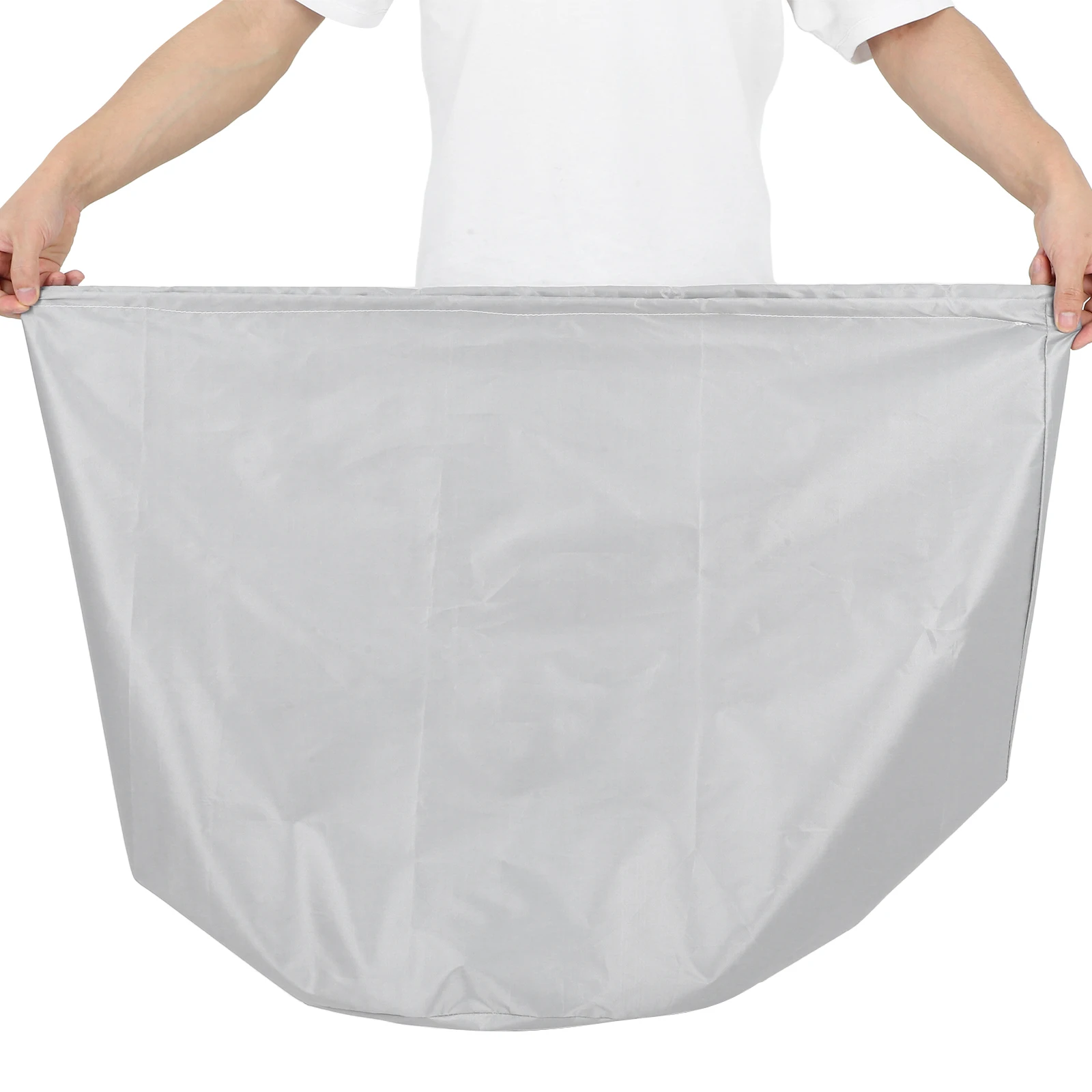

Cooler Table Cover Round Outdoor Fridge 21x23inch Grey Versatile Fit Weather Protection Secure Straps Furniture Cover
