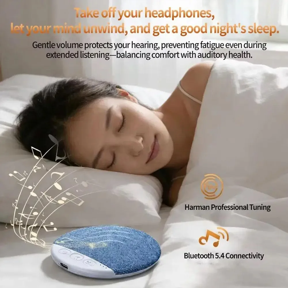 Mini Głośniki Bluetooth do Spania Pod Poduszkę z Białym Szumem Bezprzewodowa Muzyka Wyłączanie na Czas Muzyka do Snu Audio HiFi