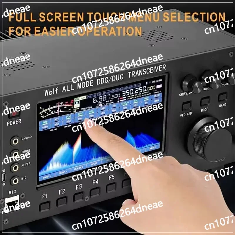 

HF LF VHF UHF DDC DUC All Mode CB Radio 100W 0-750MHZ Receive Touch ScreenZT7500 SDR Short Wave Transceiver Wolf