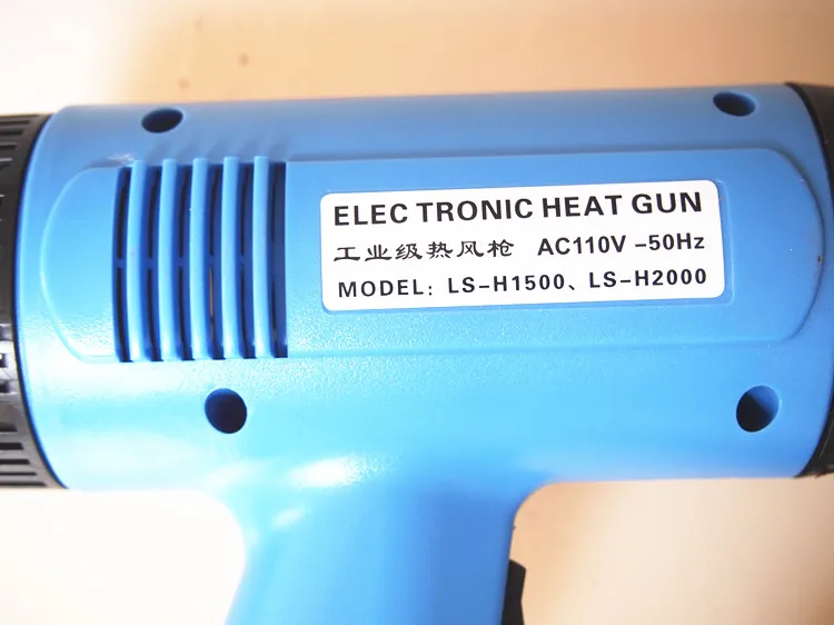 1500W 110V enchufe estadounidense eléctrico Industrial para pistola de calor dos engranajes temperatura ajustable aire caliente suavizante termocontraíble