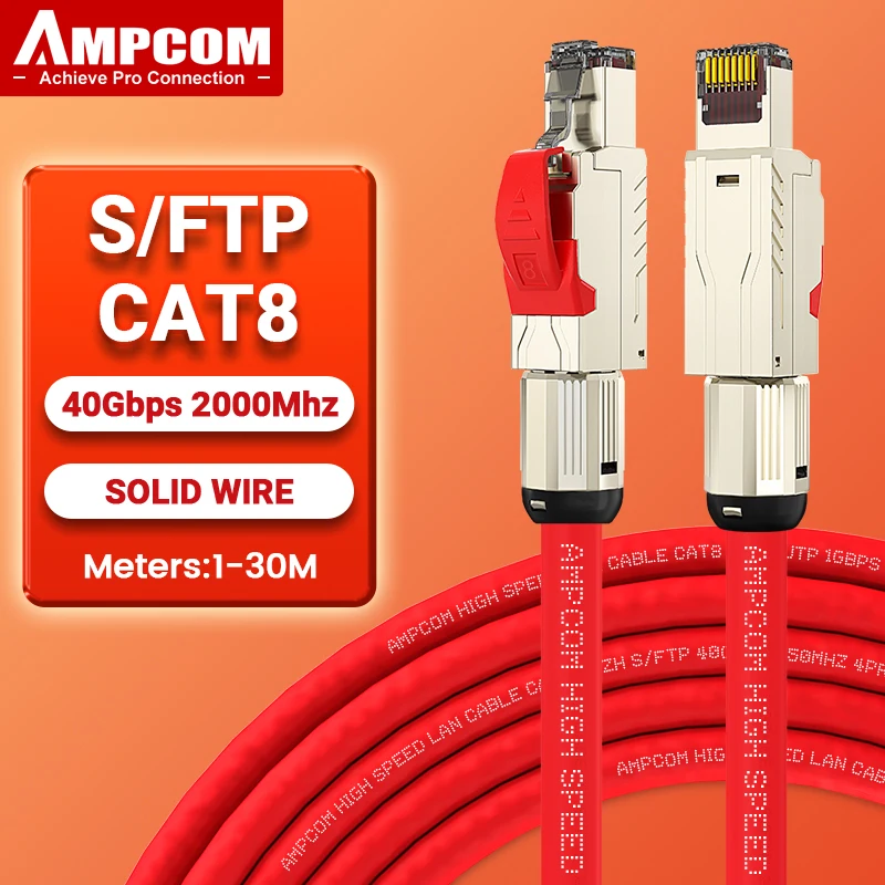Variant: CAT8 Red 22AWG