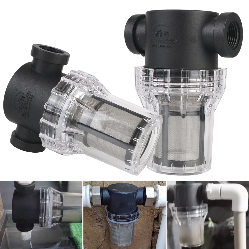 Impurity Prefilter Aquaculture Water Pipe Filter Garden Watering Filter Garden Accessories Ultrafine filtration 1/2'' 80 Mesh