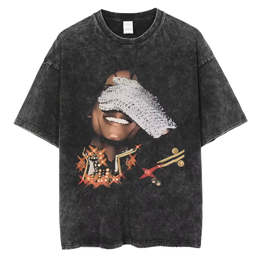 Rock Singer Michael Jackson Graphic T Shirts Men Women High Quality Vintage Washed T-shirt Summer Casual Loose T-shirts