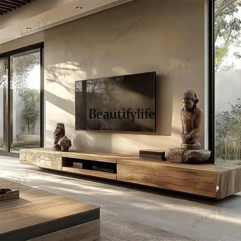 A73  Vertical Tv Stand Design Normal Narrow Wooden Minimalist Tv Cabinet Living Room Nordic Mueble Para Tele Furniture