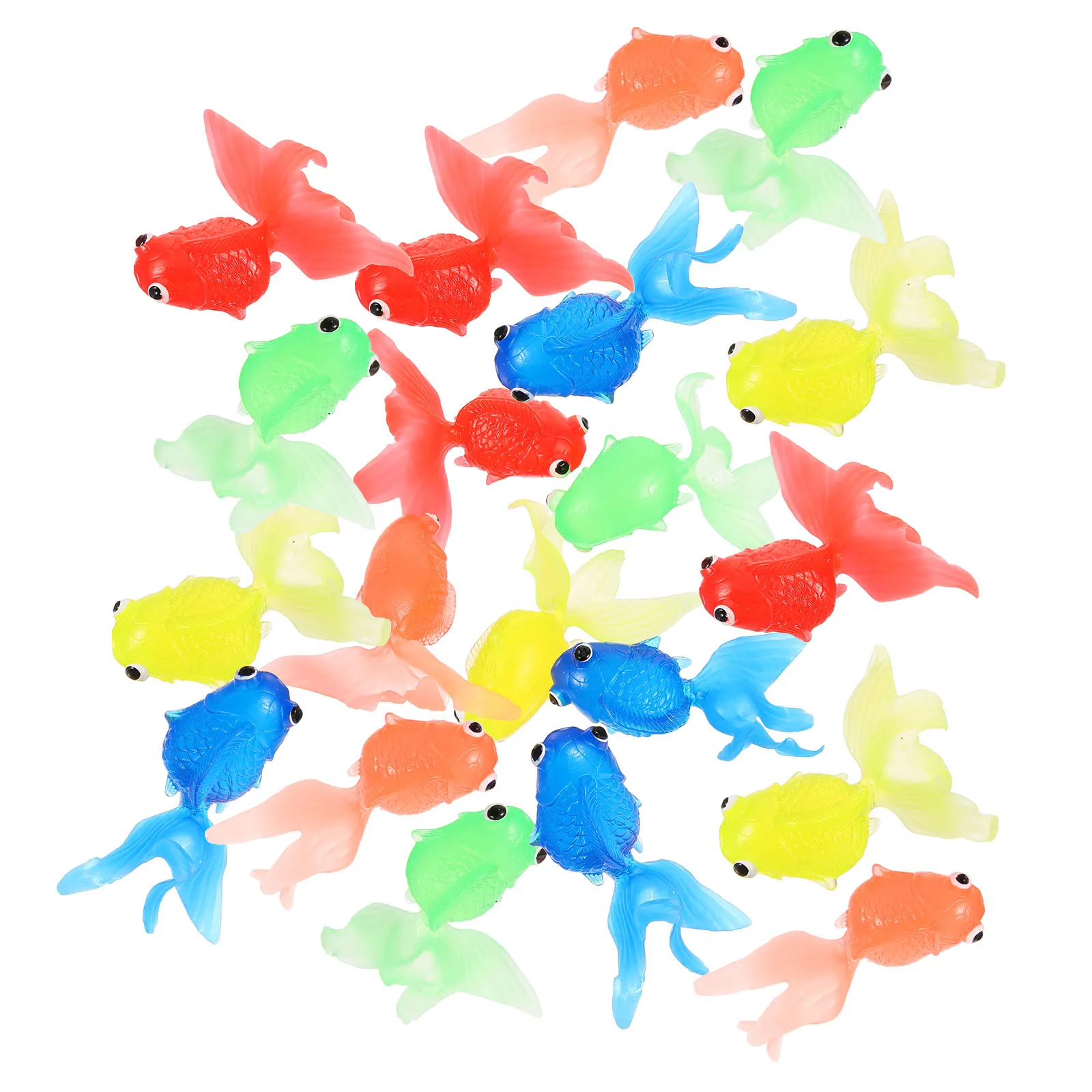 20 stücke Realistische Weiche TPR Goldfisch ornamente Simulation Goldfisch für Kinder Dekoration Aquarium Tank Heimtierbedarf Fisch Spielzeug