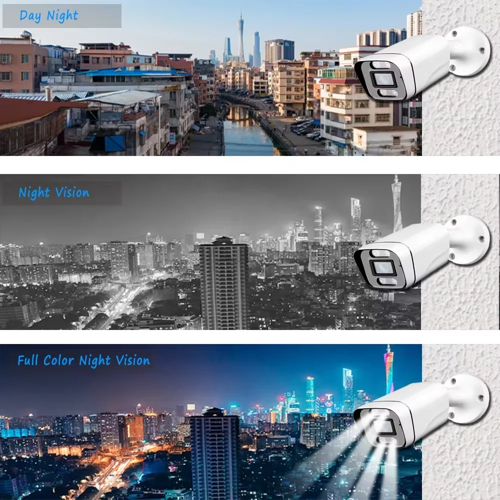 HJT IP камера 4K/5MP 3.6mm Surveillance WIFI камера 8MP IMX415 Human Detection Security Home камера