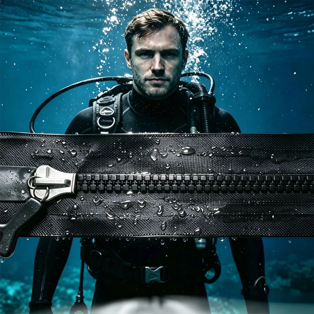 1Pcs IPX7 10# TPU Watertight Airtight Zipper Waterproof Seal For Diving Suit Tent Dry Backpack Outdoor Sewing Accessory
