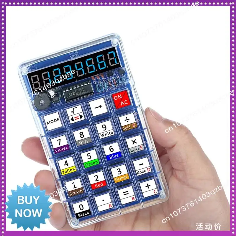 Hot Ltem DIY Calculators Kits DIY Parts Welding Practice Homemad DIY Soldering Projects Blue