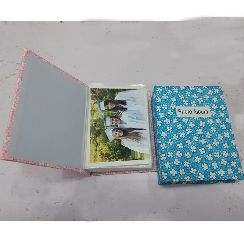 Customized. Fabric Small Floral Photo Album 6 Inch Photos Insert Style Family Album Book Album