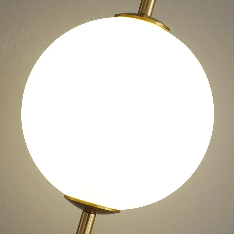 Imagem -06 - Modern Minimalista Bola de Vidro Led Lâmpada Pingente Quarto Nórdico Cabeceira Pendurada Lustre Restaurante Criativo e Bar Decoração Luz