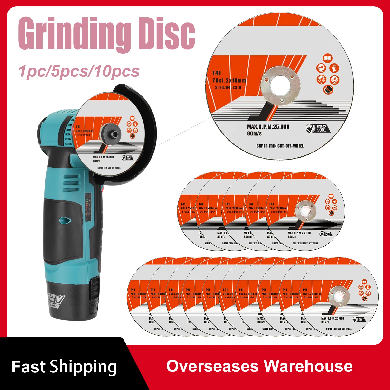 1-30pcs 75mm Diameter 10mm Bore Carbite Cutting Disc Multifunction Electric Angle Grinder Attachment Grinding Disc Cutting Blade