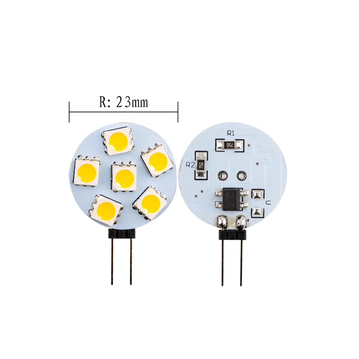 10X G4 Dc12V Led Lâmpadas Do Navio Redondo Lâmpadas Home Bulb 1.2W 2.4W 180 Graus Soquete Da Lâmpada de Economia de Energia 5050 9/12/15Leds Substituir