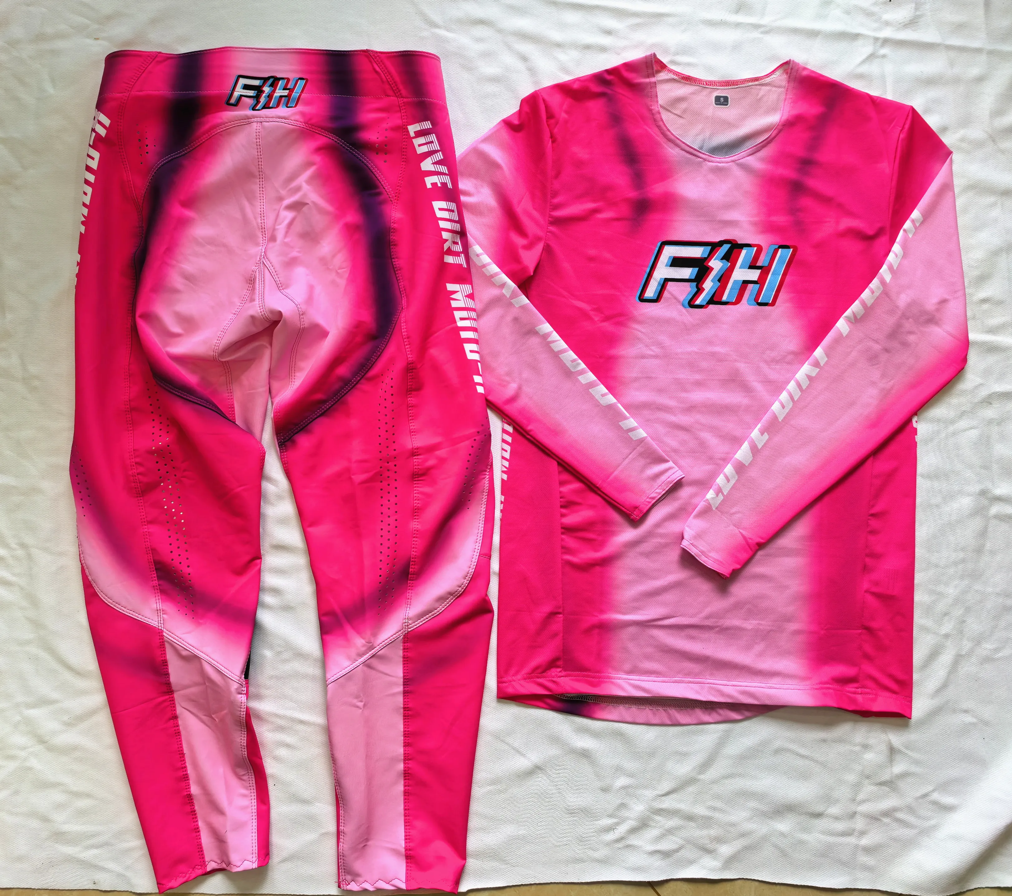 2025 FH الوردي موتوكروس مجموعة - مراجعة Motorcycle Gear White وسعره