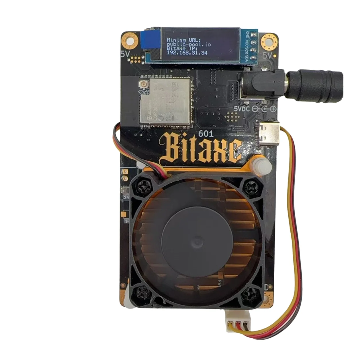 N33R_Bitaxe Gamma 601 Solo Lottery Miner من Antminer S21 Pro US PLUG